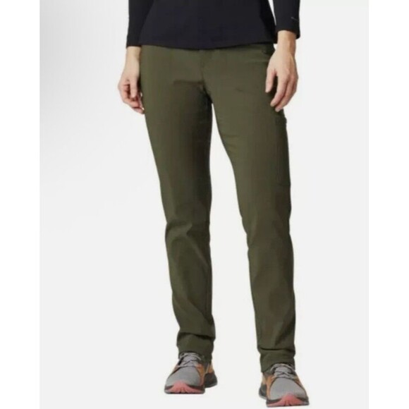 NWT Columbia Women’s 6 Arden Point Fleece‑Lined Straight Leg Pants Olive Green - Picture 1 of 10